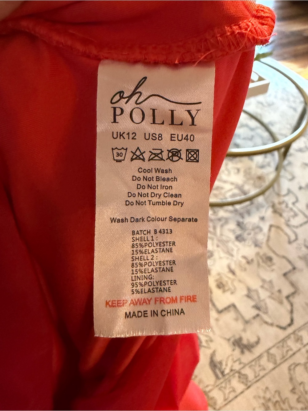 Oh Polly One For You Mesh Asymmetric Off Shoulder Mini Dress in Pink Bustier - Picture 9 of 9